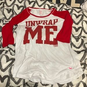 Vs pink embellished sleep tshirt